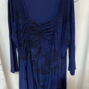 Pretty xl Elegant Blue Women's top/ blouse, great for special occasions